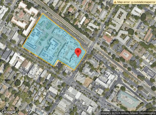  1258 El Camino Real, Menlo Park, CA Parcel Map