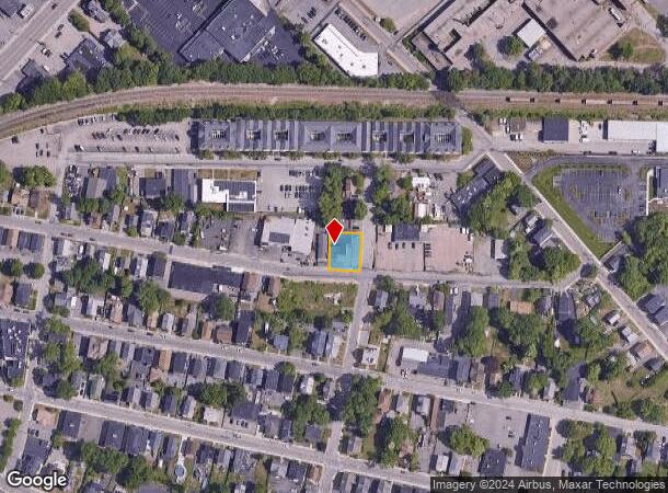  54 Falmouth St, Attleboro, MA Parcel Map