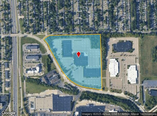 6000 Mercury Dr, Dearborn, MI Parcel Map