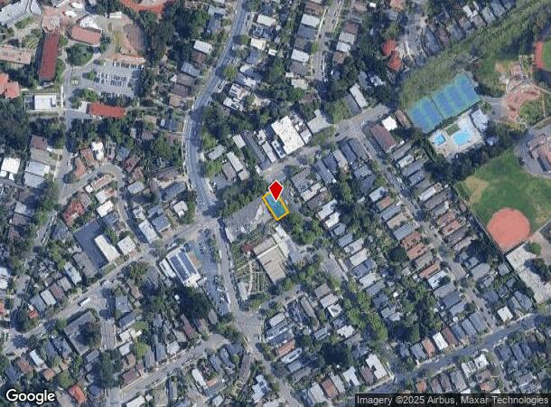  1598 Hopkins St, Berkeley, CA Parcel Map