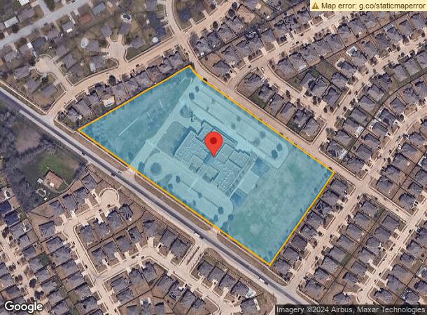  1261 S Main St, Mansfield, TX Parcel Map