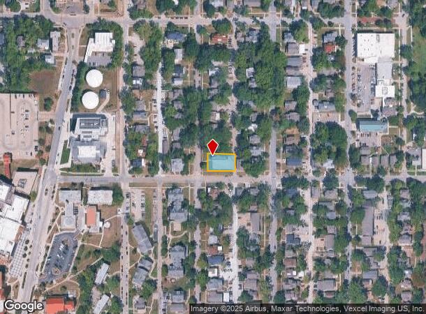1244 Ohio St, Lawrence, KS Parcel Map