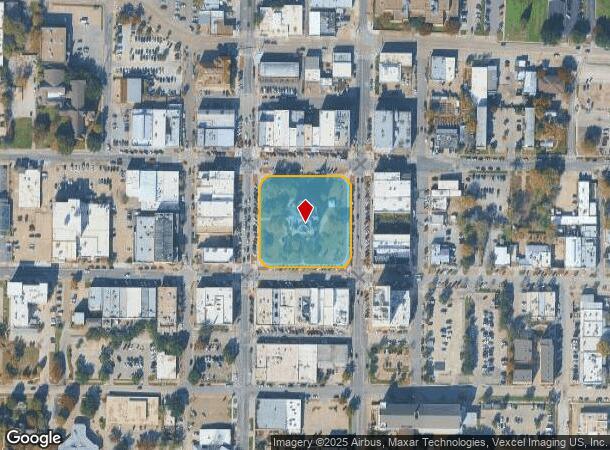  110 W Hickory St, Denton, TX Parcel Map