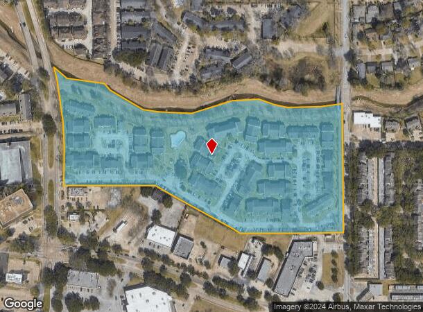  5800 Hollister St, Houston, TX Parcel Map