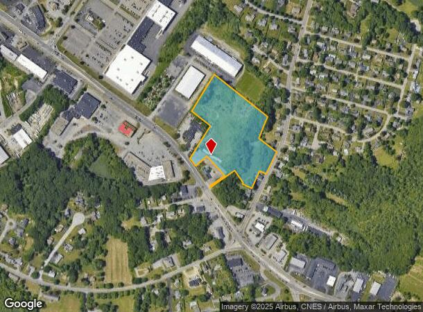  1338 Fall River Ave, Seekonk, MA Parcel Map