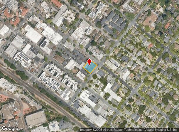 882 Emerson St, Palo Alto, CA Parcel Map