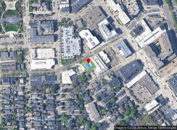  250 E Brown St, Birmingham, MI Parcel Map