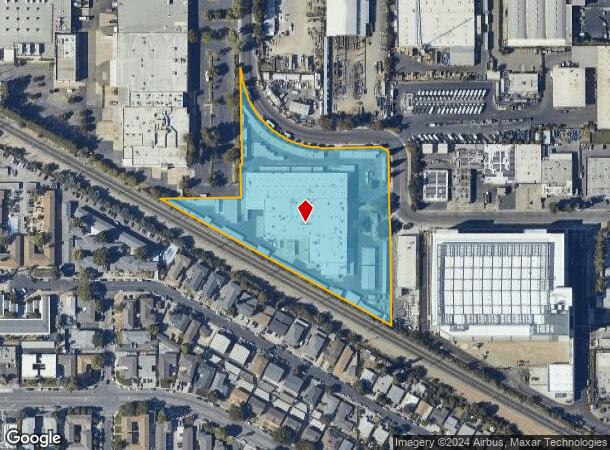  1400 Memorex Dr, Santa Clara, CA Parcel Map