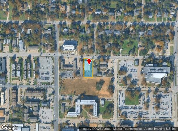 1921 W Hickory St, Denton, TX Parcel Map