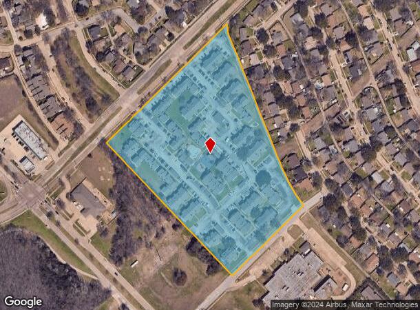  238 E Oates Rd, Garland, TX Parcel Map