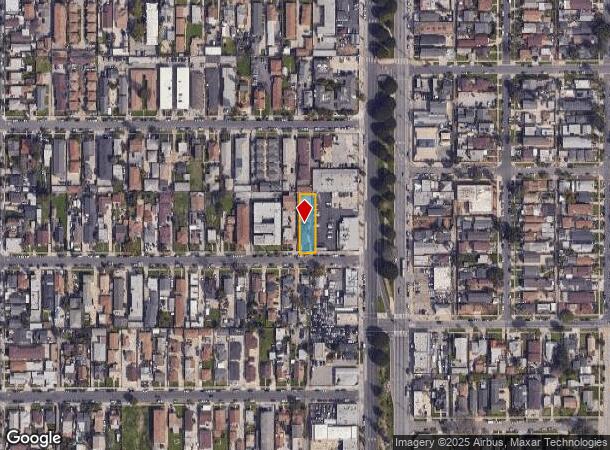  1017 W 92Nd St, Los Angeles, CA Parcel Map