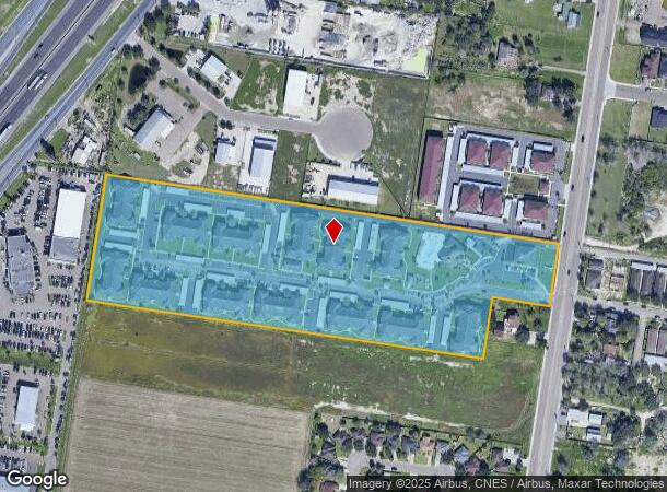  3817 S Veterans Blvd, Edinburg, TX Parcel Map