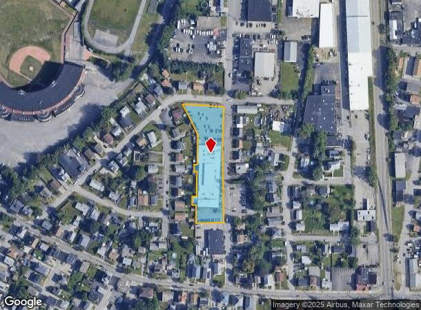 101 Bacon St, Pawtucket, RI Parcel Map
