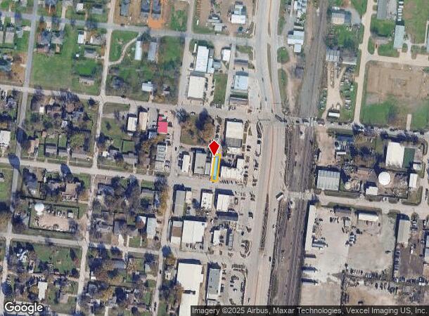 110 W 4Th St, Justin, TX Parcel Map