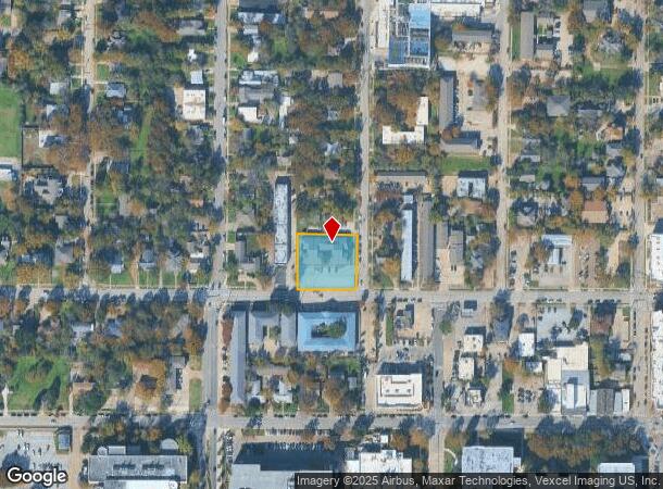 1600 W Oak St, Denton, TX Parcel Map