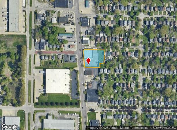  1529 S Main St, Akron, OH Parcel Map