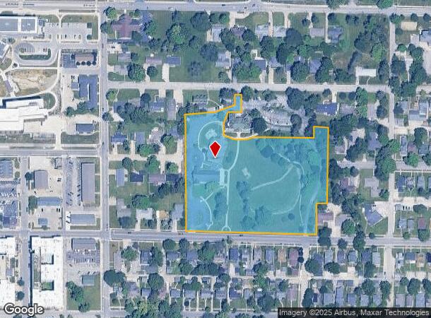  1400 W University Ave, Muncie, IN Parcel Map
