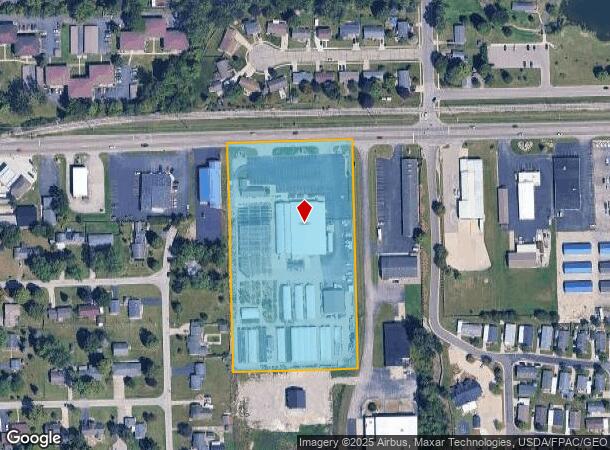 1033 W Beecher St, Adrian, MI Parcel Map