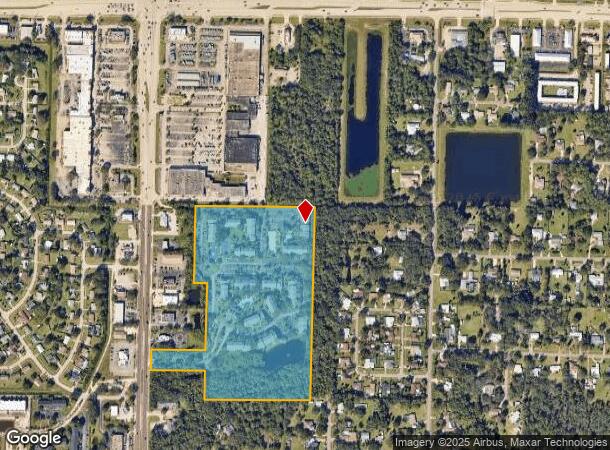 1000 Palm Place Dr Ne, Palm Bay, FL Parcel Map