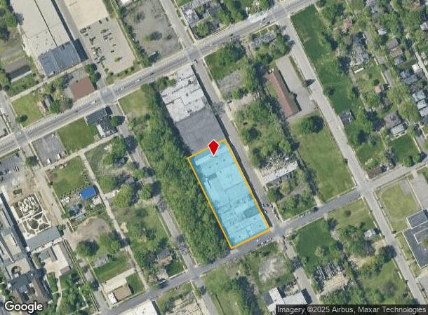  1713 Bellevue St, Detroit, MI Parcel Map