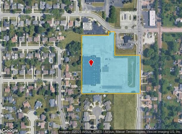 1330 Sheffield Ave, Dyer, IN Parcel Map