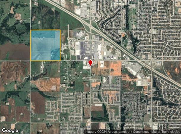  827 N Cemetery Rd, Yukon, OK Parcel Map