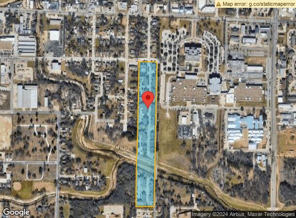  1224 E Hickory St, Denton, TX Parcel Map