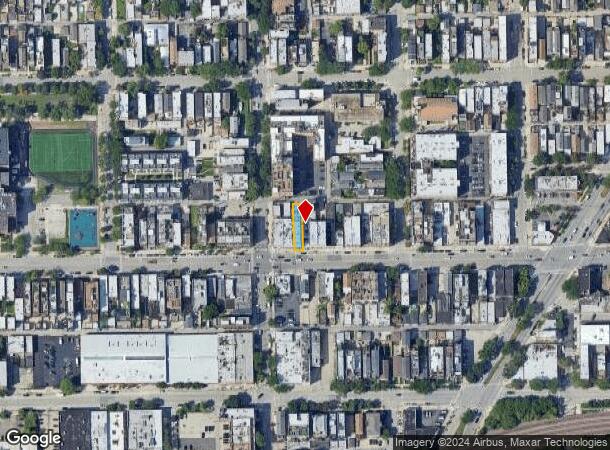  1374 W Grand Ave, Chicago, IL Parcel Map