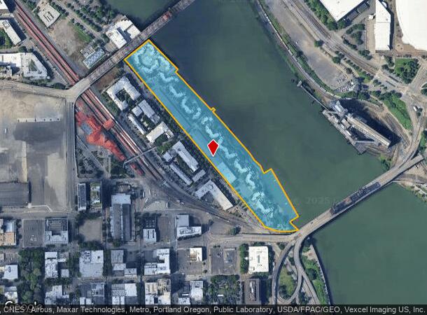 Nw Naito Pkwy, Portland, OR Parcel Map