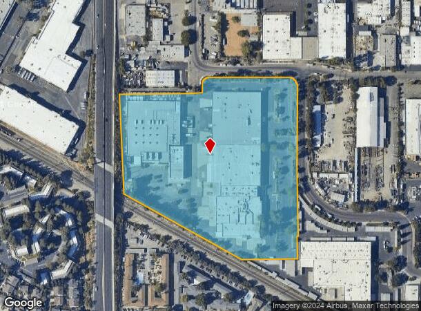  1600 Memorex Dr, Santa Clara, CA Parcel Map