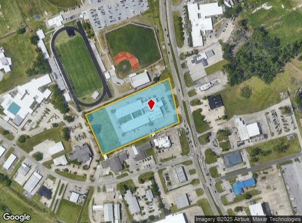  1381 W Tunnel Blvd, Houma, LA Parcel Map