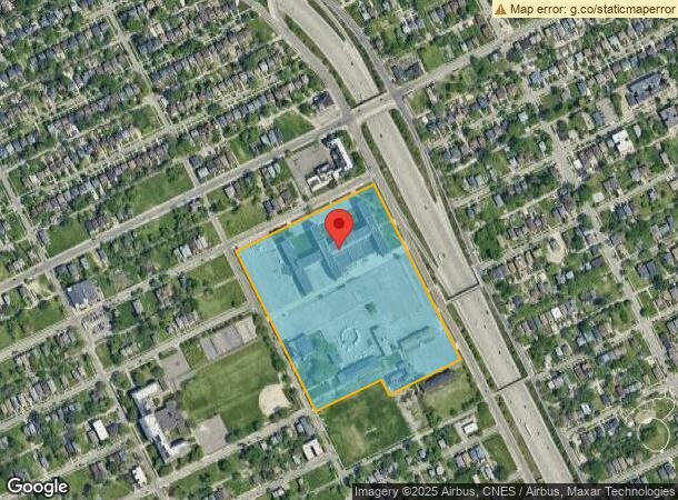  1151 Taylor St, Detroit, MI Parcel Map