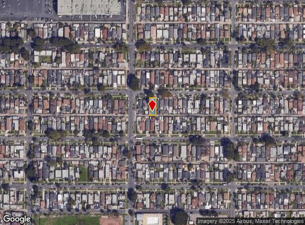 1548 W 59Th Pl, Los Angeles, CA Parcel Map