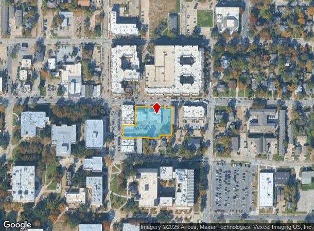 1207 W Hickory St, Denton, TX Parcel Map