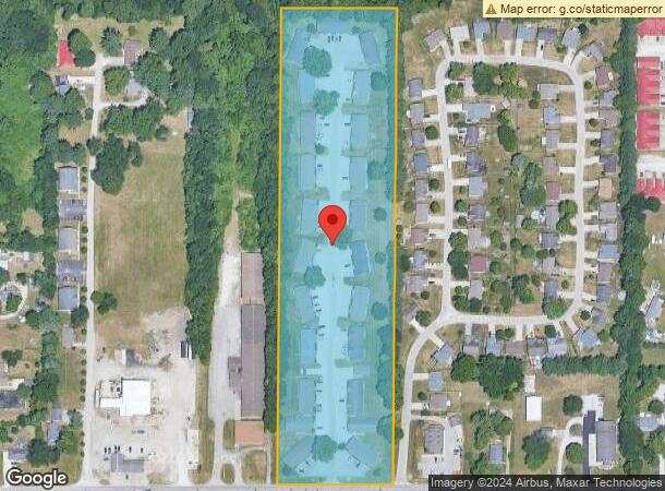  1516 E Springhill Dr, Terre Haute, IN Parcel Map