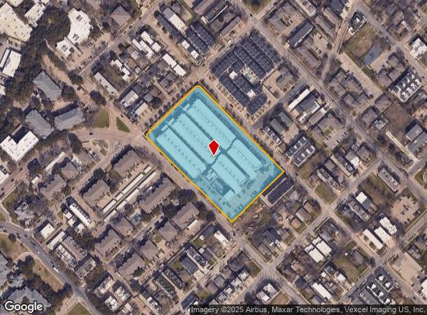 2110 N Peak St, Dallas, TX Parcel Map