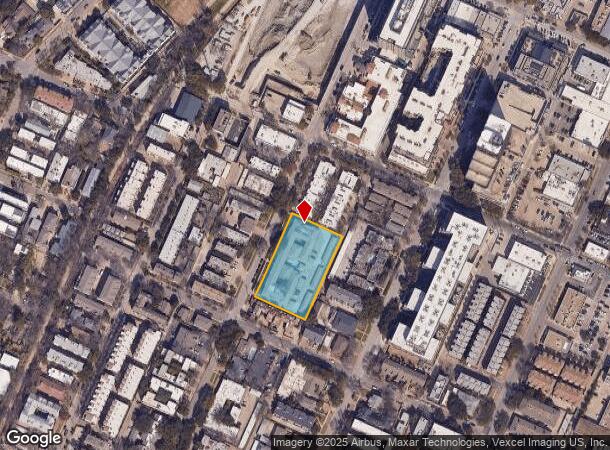  4418 Travis St, Dallas, TX Parcel Map