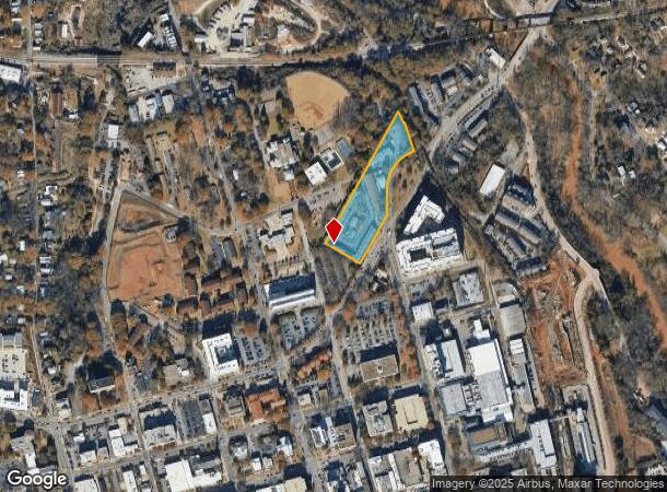  295 E Dougherty St, Athens, GA Parcel Map