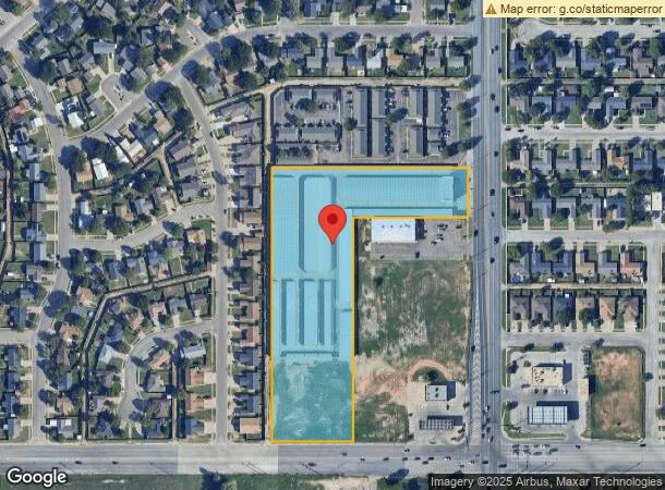  9602 University Ave, Lubbock, TX Parcel Map