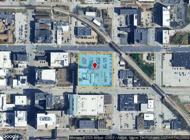  200 E 3Rd St, Davenport, IA Parcel Map