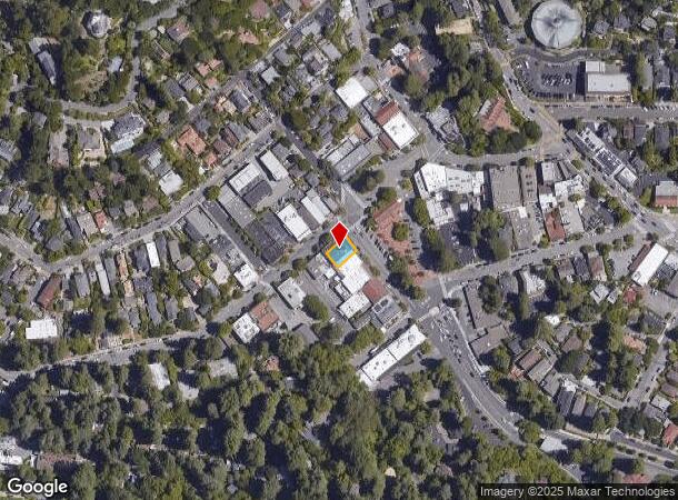  2 Miller Ave, Mill Valley, CA Parcel Map