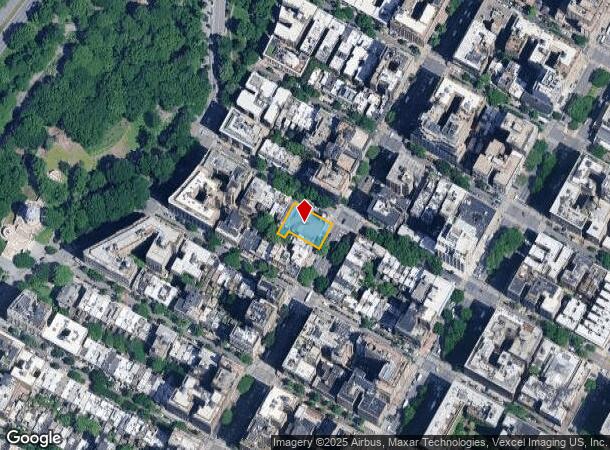  633 W End Ave, New York, NY Parcel Map