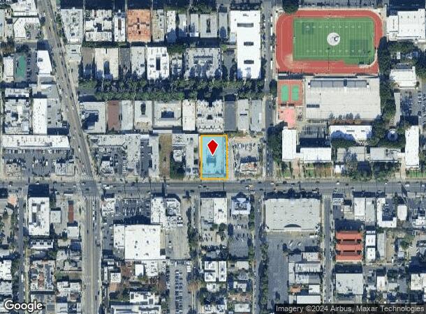  7023 W Sunset Blvd, Los Angeles, CA Parcel Map