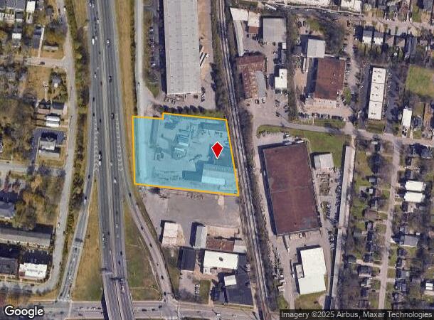  1510 Fort Negley Blvd, Nashville, TN Parcel Map