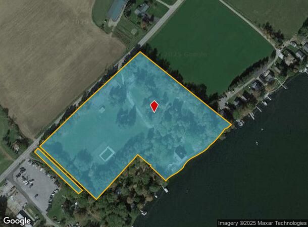  6853 W Lake Rd, Silver Springs, NY Parcel Map