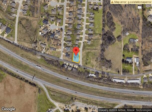  1733 Green Meadow Dr, Van Buren, AR Parcel Map