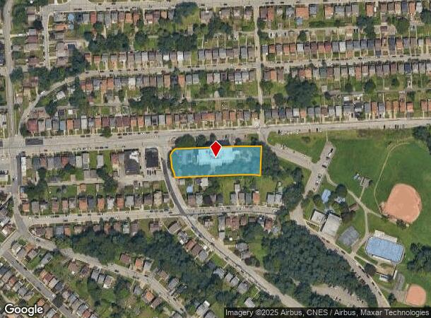  1306 Brookline Blvd, Pittsburgh, PA Parcel Map