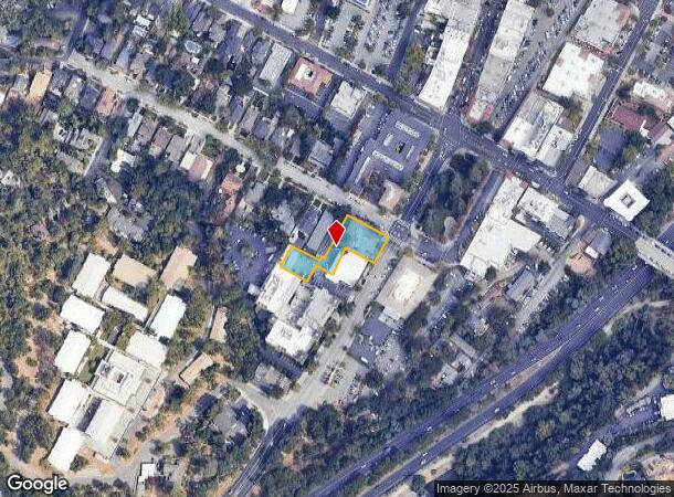  100 S Santa Cruz Ave, Los Gatos, CA Parcel Map