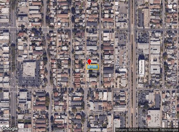  2137 Locust Ave, Long Beach, CA Parcel Map