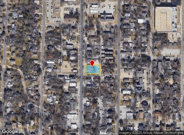  1010 N Elm St, Denton, TX Parcel Map